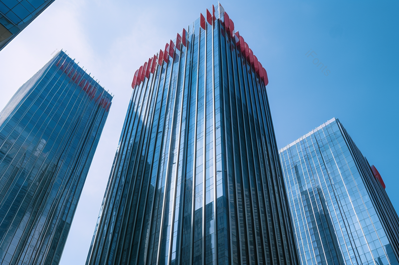 壮观雄伟的高大城市建筑商业区高楼仰拍图,高清,摄影图,摄影图片,图片大全,摄影图免费下载
